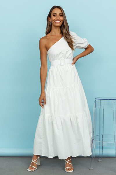 Earthly Situations Maxi Dress White