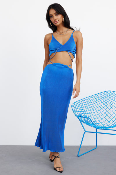 Not A Stereotype Maxi Skirt Blue