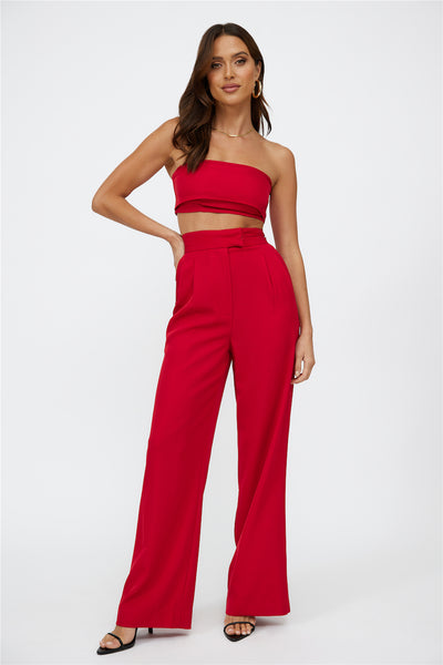 Blind Love Pants Red