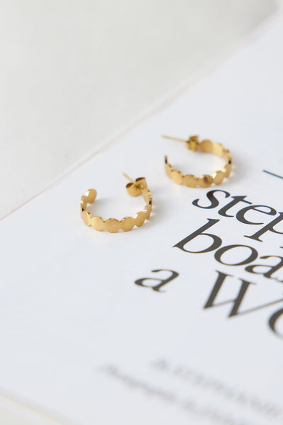 18k Gold Plated Ares World Earrings Gold