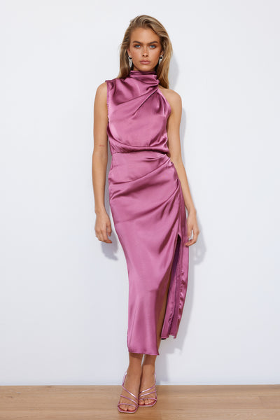 Cocktail Party Midi Dress Pink