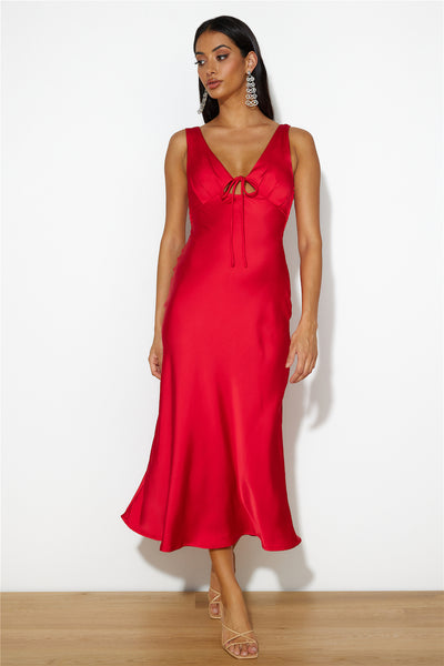 Love To Amaze Midi Dress Red