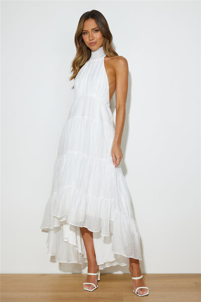 Entrance Is Yours Maxi Dress White