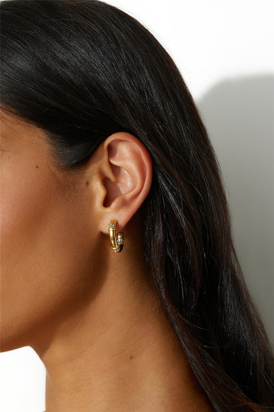 18k Gold Plated Dainty Hoops Gold