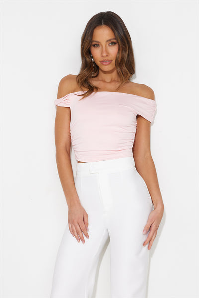 Sweetest Candy Crop Top Pink