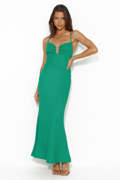It's Your Way Maxi Dress Green