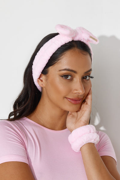 HELLO MOLLY Stay Sweet Cuffs And Headband Pink