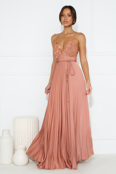 Want And Need Maxi Dress Brown