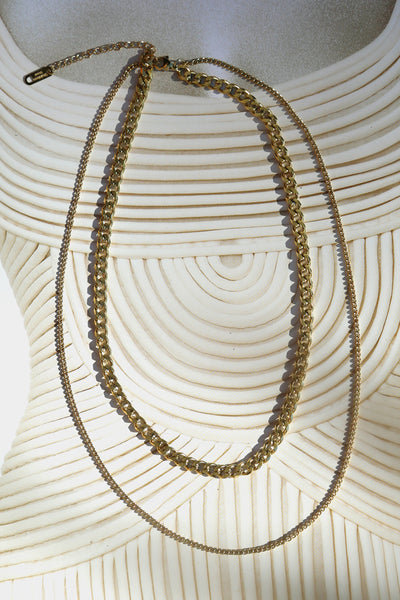Oh Yeah Layered Necklace Gold