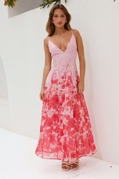 Raise The Roof Maxi Dress Pink
