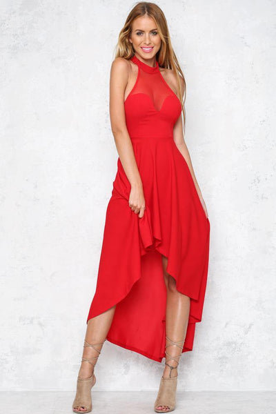 Blowing Kisses Maxi Dress Red | Hello Molly USA