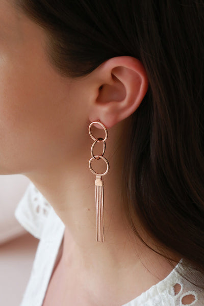JOLIE & DEEN Santorini Earrings Rose Gold