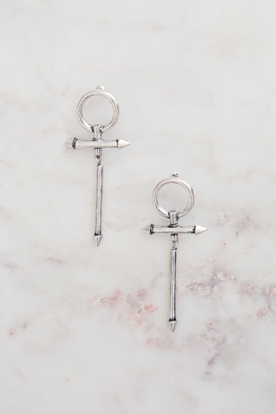 MINC COLLECTIONS Dagger Earrings Silver