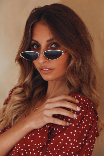 Darcy Sunglasses Gold | Hello Molly USA