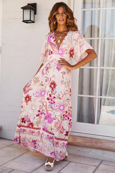 Dance To This Maxi Dress Pink | Hello Molly USA