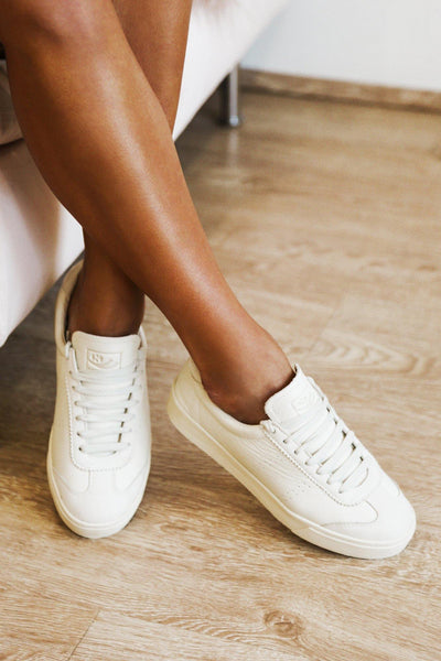 SUPERGA 2843 Clubs Tumbled Buttersoft Sneakers Total Beige Gesso | Hello Molly USA