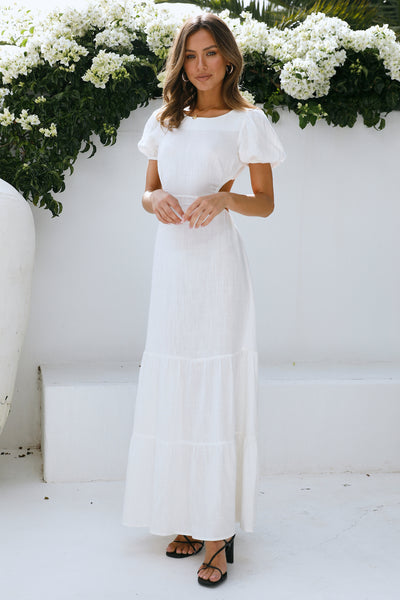 Devoted To The Sun Maxi Dress White