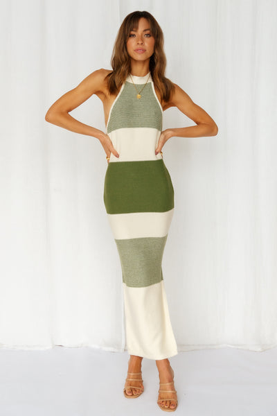 Dishing It Out Dress Olive