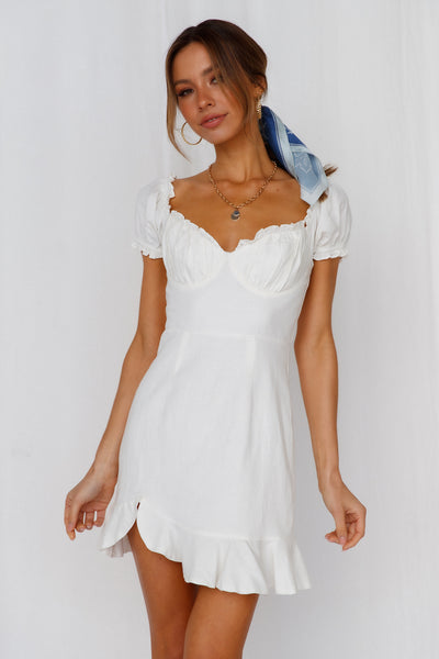 Im All I Need Dress White
