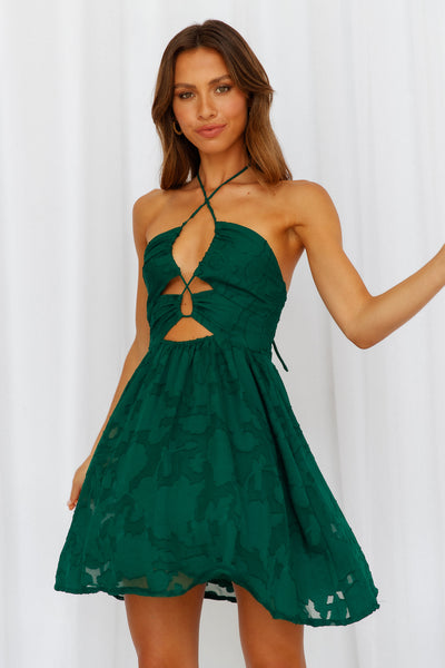 Forest Wanderer Dress Emerald