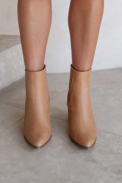 VERALI Fillipin Ankle Boots Caramel Softee
