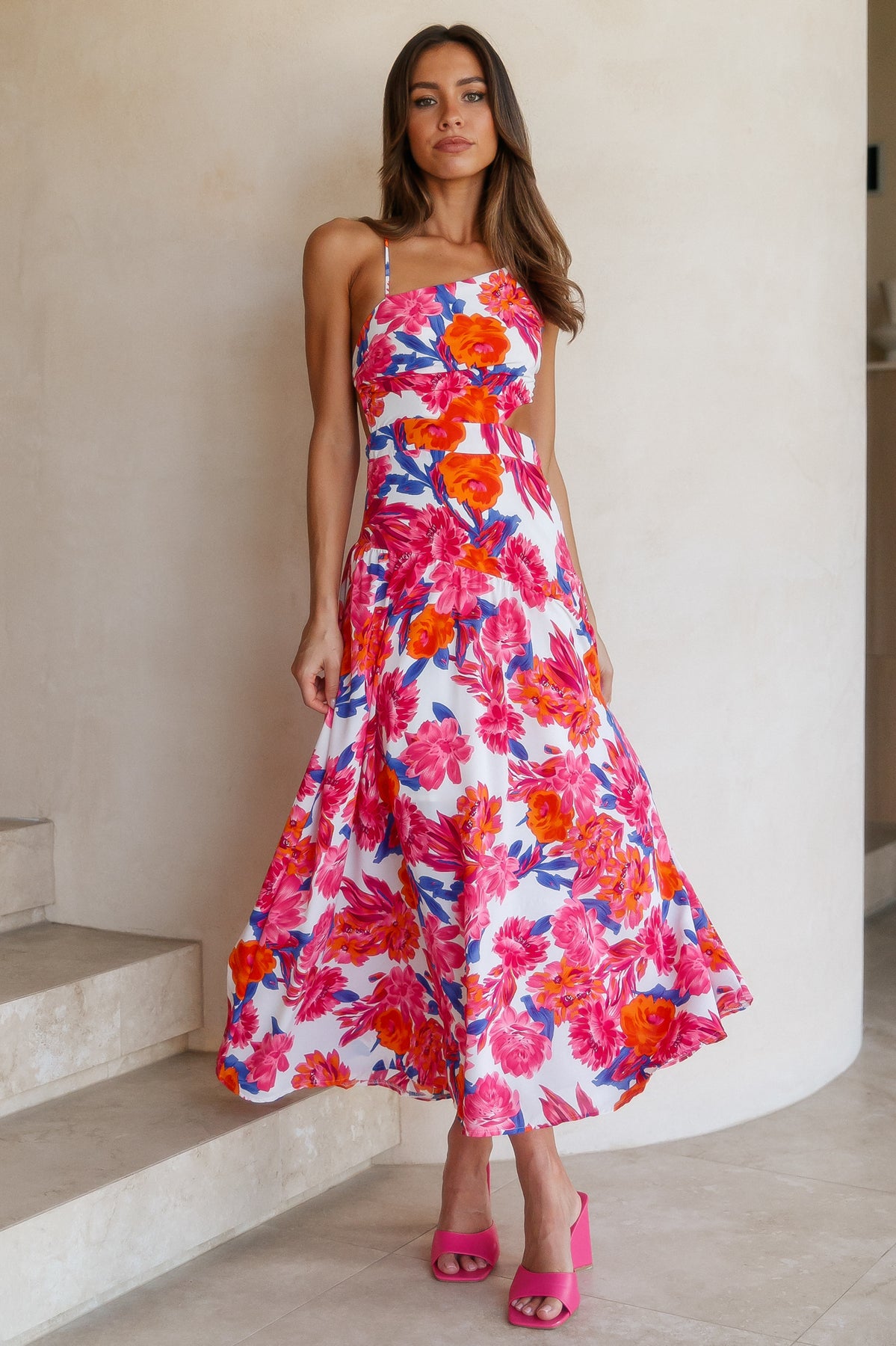 Find Your Paradise Maxi Dress Floral | Hello Molly