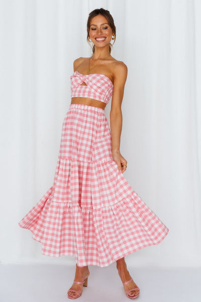 So Particular Maxi Skirt Pink
