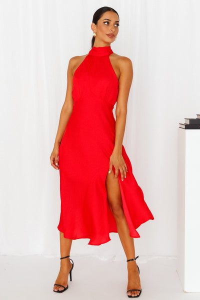 No Tears Here Maxi Dress Red