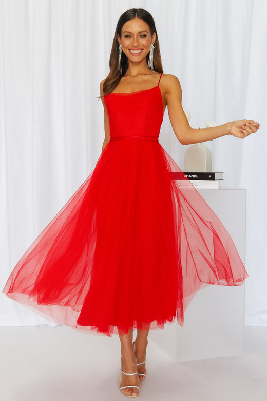 Gratitude Red Off The Shoulder Ruched Midi Dress – Club L London - USA