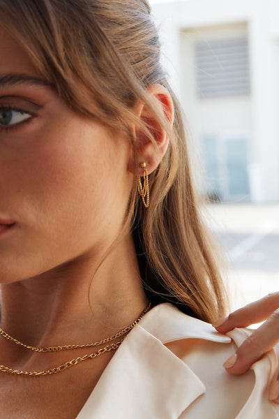 18K Gold Plated Tiffanys Secrets Earrings Gold