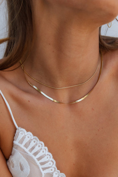 18K Gold Plated Effortless You Necklace Gold