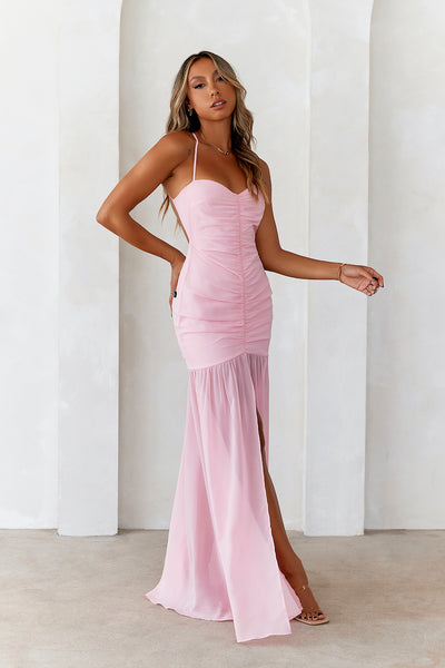DEAR EMILIA Flawless Fit Maxi Dress Pink