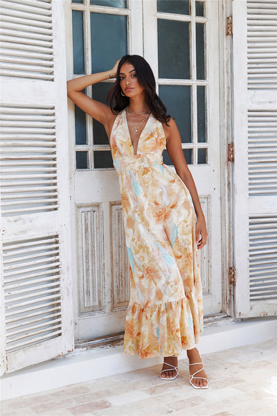 All Day Party Maxi Dress Yellow