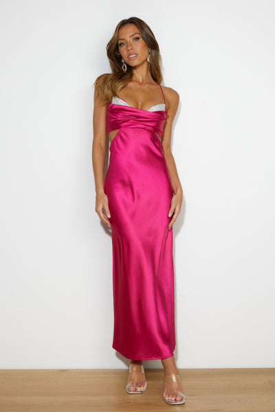 Luxe Girl Entrance Maxi Dress Pink