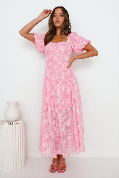 Weekly Escape Maxi Dress Pink