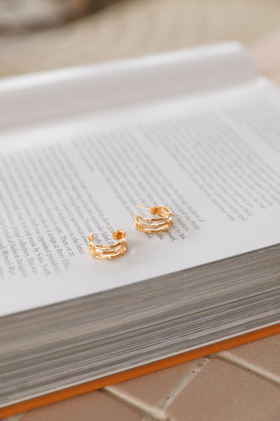 18K Gold Plated Jovial Life Earrings