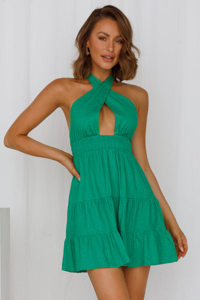 Swoon Over You Dress Green