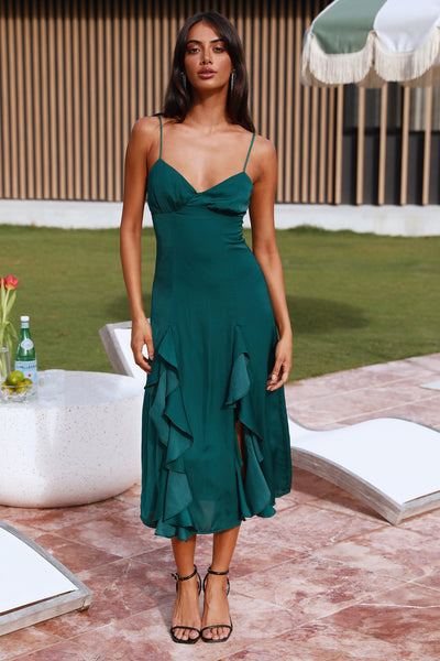 Ideal Retreat Maxi Dress Green