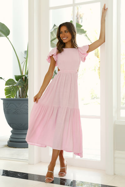 Catch You Looking Maxi Dress Pink