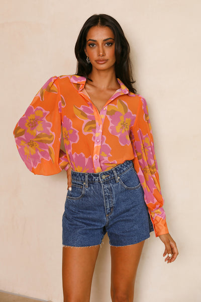 RUNAWAY Fleetwood Blouse Orchid