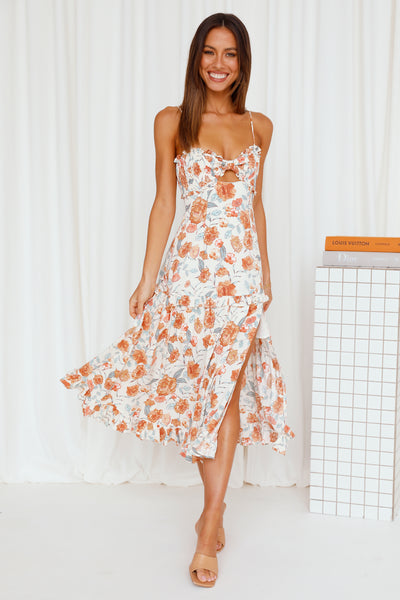Blooming With You Midi Dress Floral
