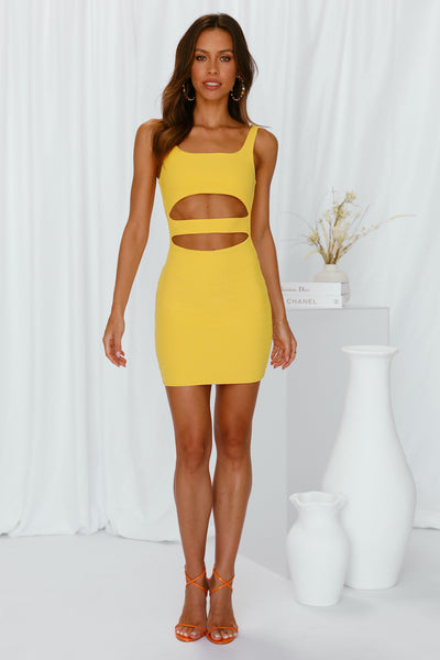 All Show Business Dress Yellow