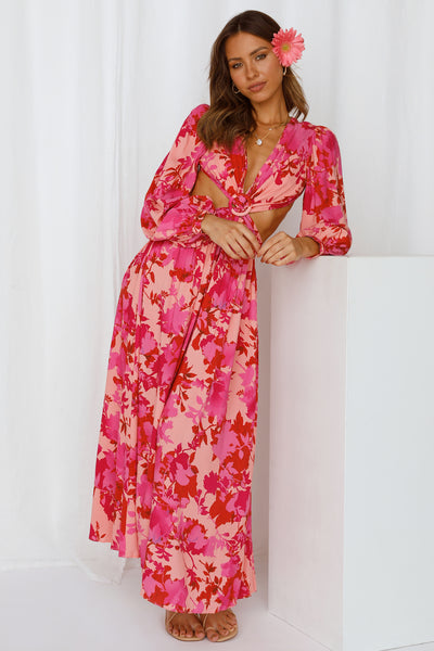 Relentlessly Beautiful Maxi Dress Red