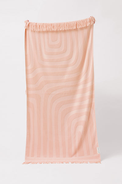 SUNNYLIFE Luxe Towel Salmon Pink