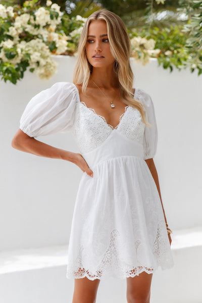 Super Sherbet Dress White