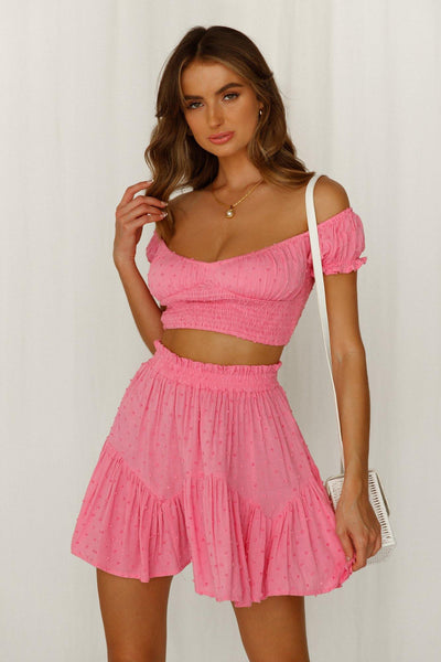 Summer Time Fine Crop Hot Pink | Hello Molly USA
