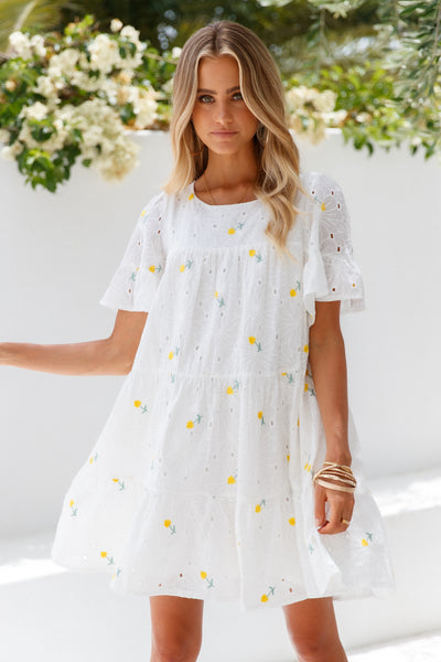 Angel By The Wings Dress White