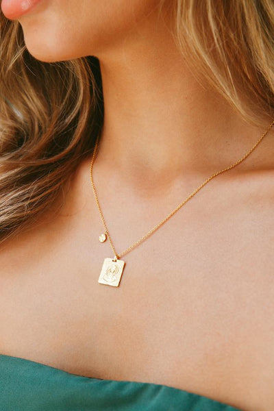 JOLIE & DEEN Madonna Necklace Sterling Silver / Gold | Hello Molly USA