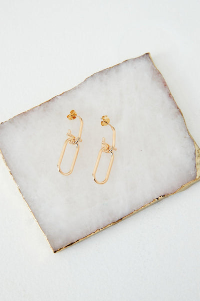 Staple Bling Earrings Gold | Hello Molly USA