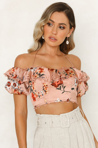 All I Want To Do Crop Top Rose